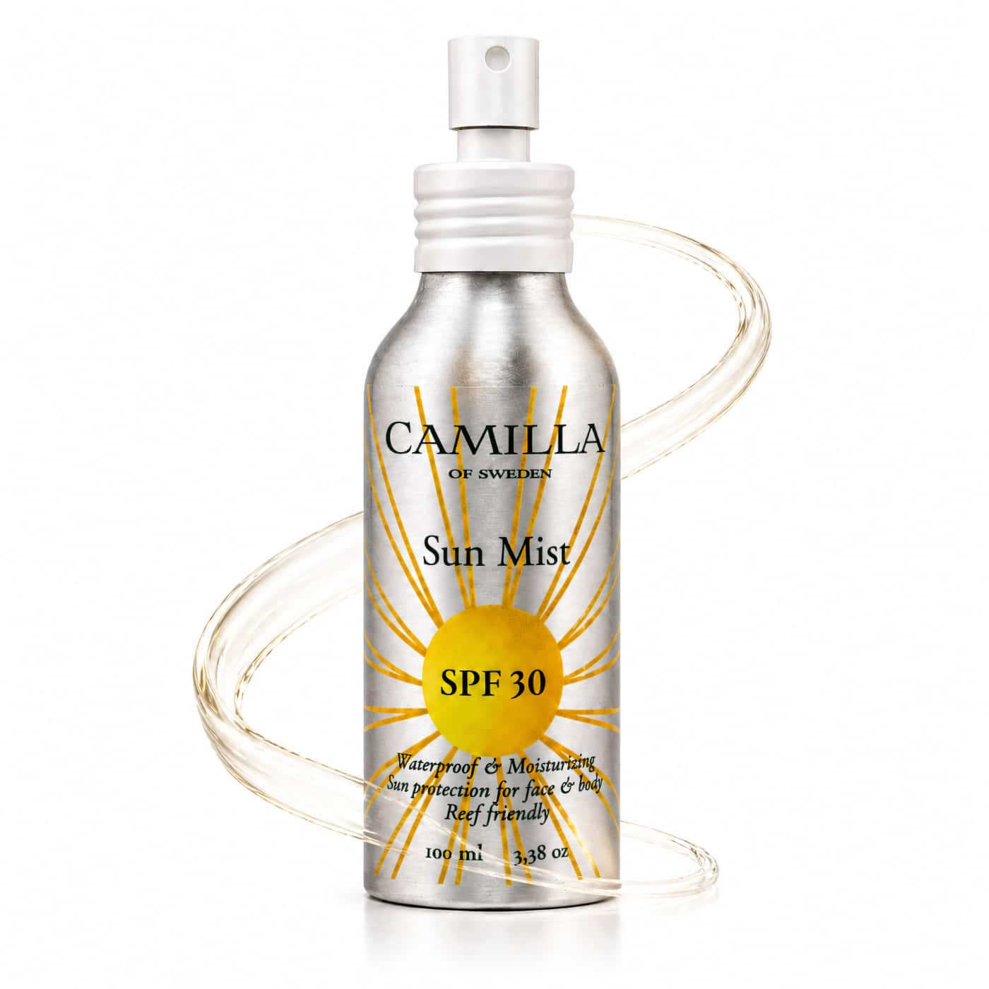 Camilla of Sweden Sun Mist SPF 30 lätt solskydd spray för ansikte och kropp
