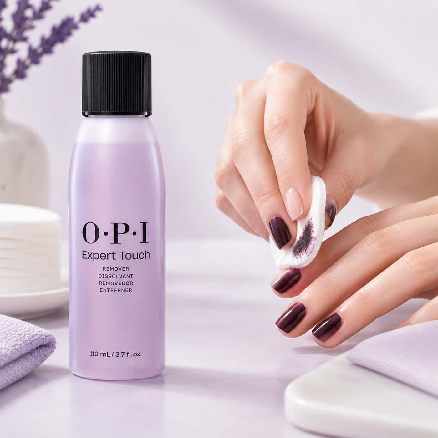OPI Expert Touch Remover 110 ml nagellacksremover för mörka lack och smidig manikyrborttagning