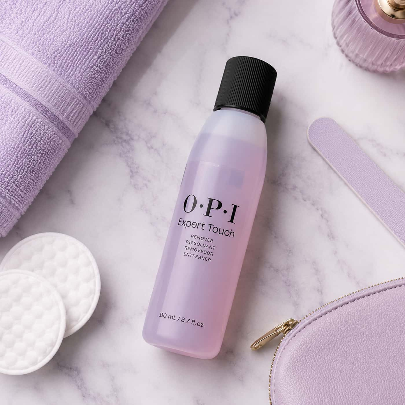 OPI Expert Touch Remover 110 ml nagellacksremover för mörka lack och smidig manikyrborttagning
