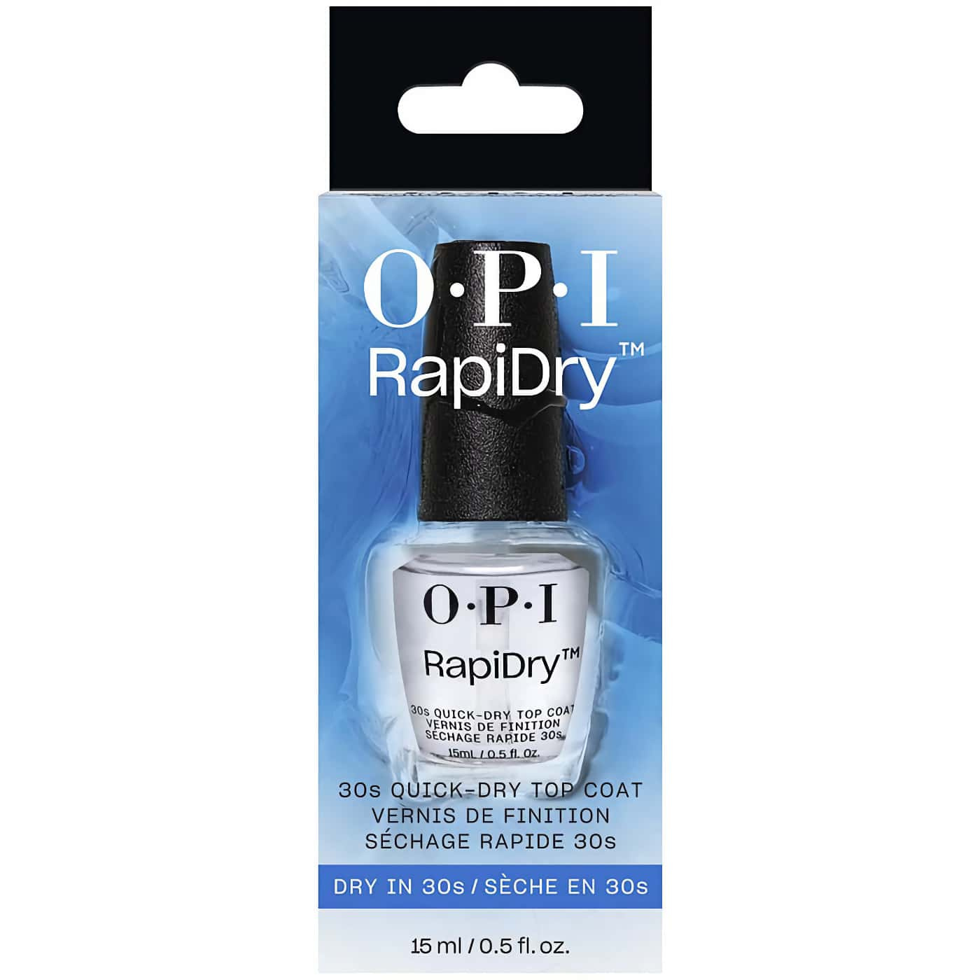 OPI Rapidry Top Coat – snabbtorkande överlack för glans och hållbarhet – idealiskt för hektiska scheman