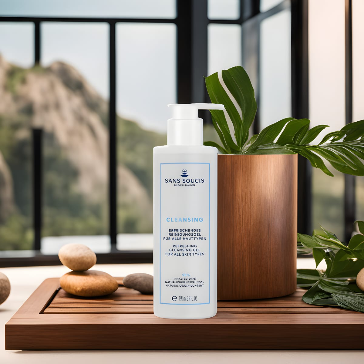 Sans Soucis Naturlig Rengöringsgel med Aloe Vera för Fräsch, Klar Hy