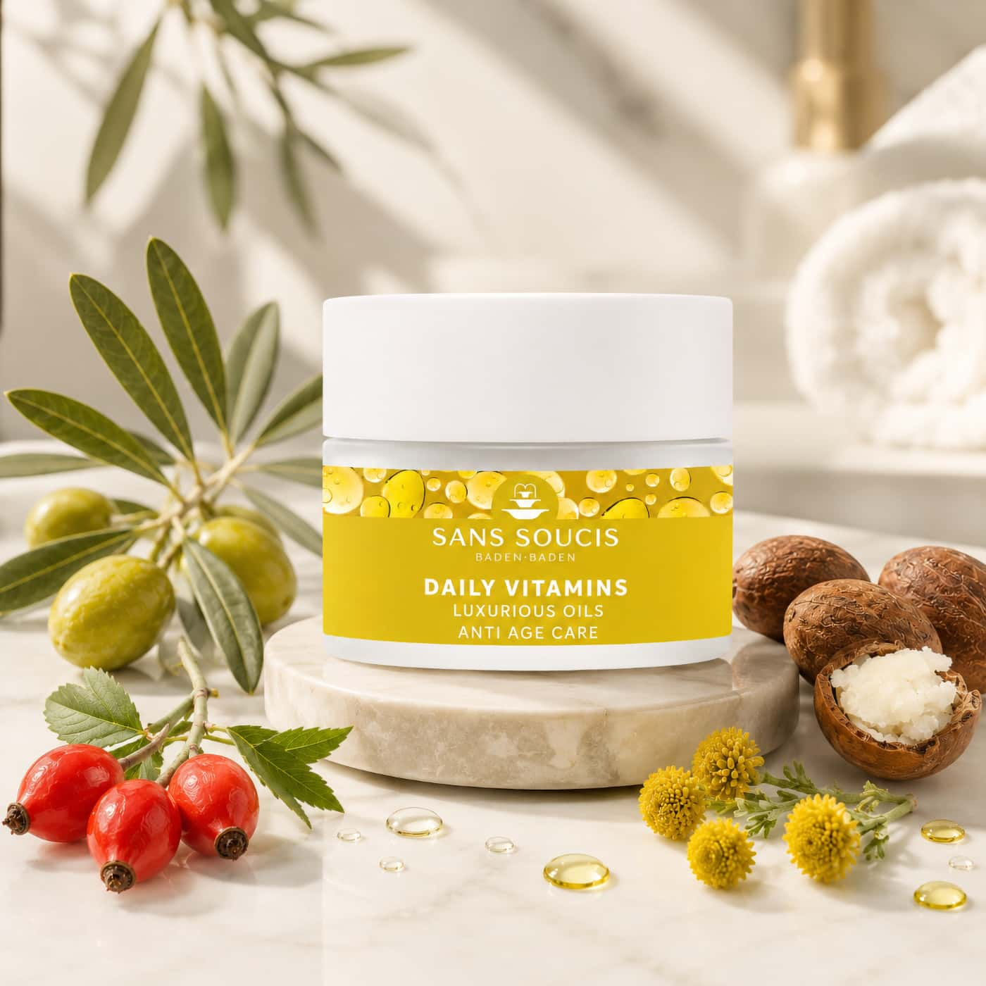 Sans Soucis Daily Vitamins Luxurious Oils Anti Age Care ansiktskräm för mogen torr hud