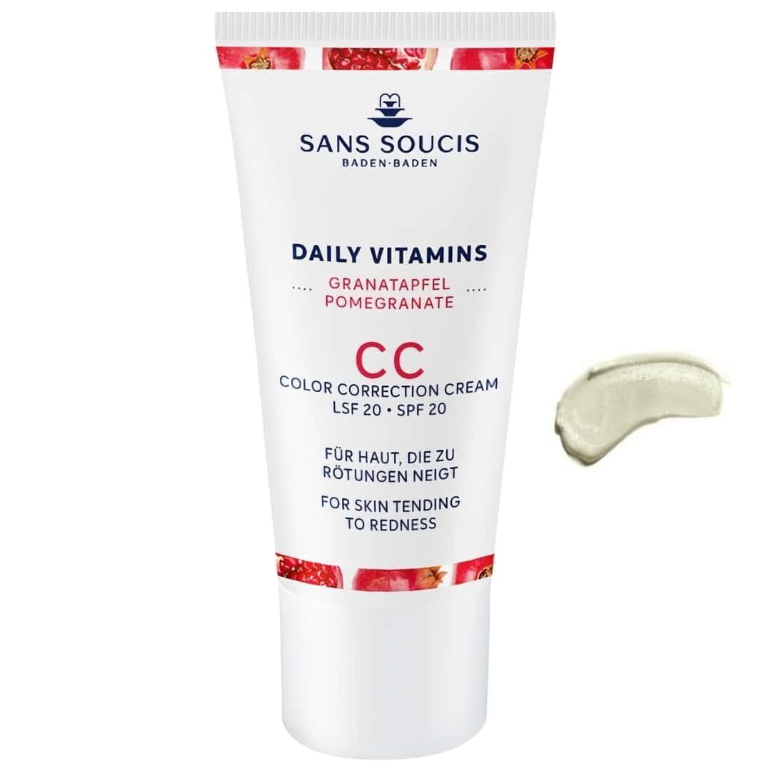 Sans Soucis Daily Vitamins Pomegranate CC Color Correction Cream SPF 20 Anti-Redness