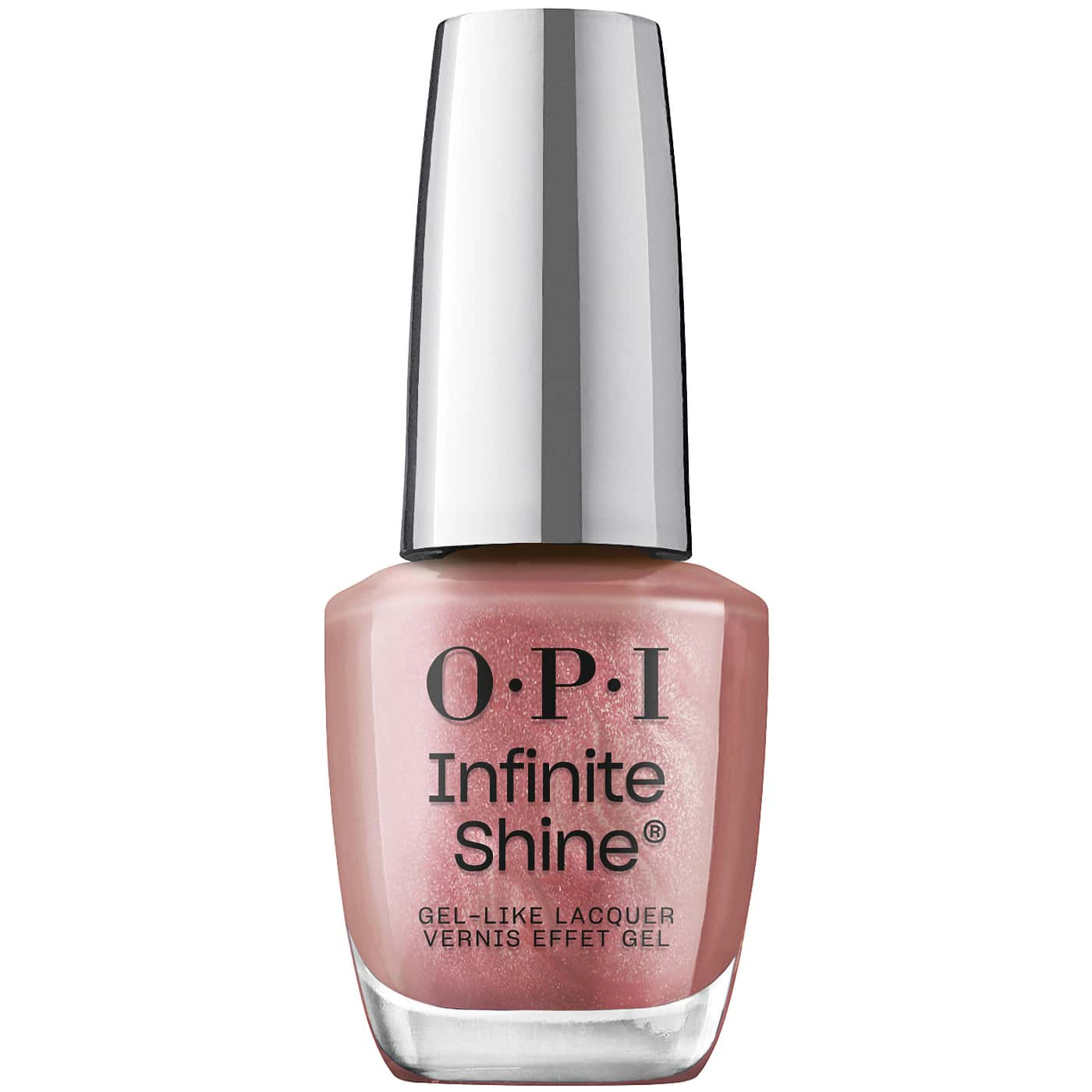 OPI Infinite Shine Chicago Champagne Toast - roséfärgad nyans med metallisk lyster, perfekt för en elegant manikyr