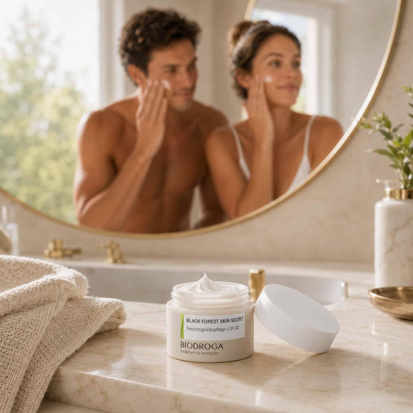 Biodroga Black Forest Skin Secret Hydrating Day Care SPF 30, återfuktande dagkräm för ansikte med UVA och UVB
