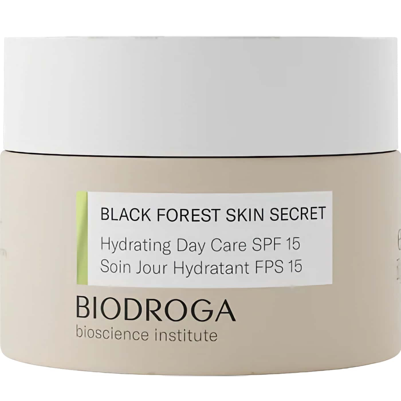 Biodroga Black Forest Skin Secret Hydrating Day Care SPF 15 - Fuktkräm med SPF för optimal hudvård