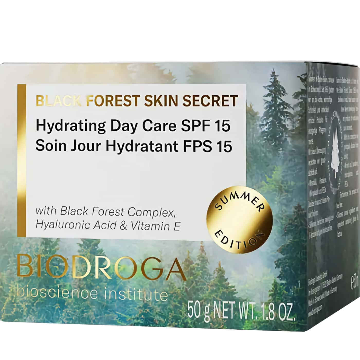 Biodroga Black Forest Skin Secret Hydrating Day Care SPF 15 - Fuktkräm med SPF för optimal hudvård