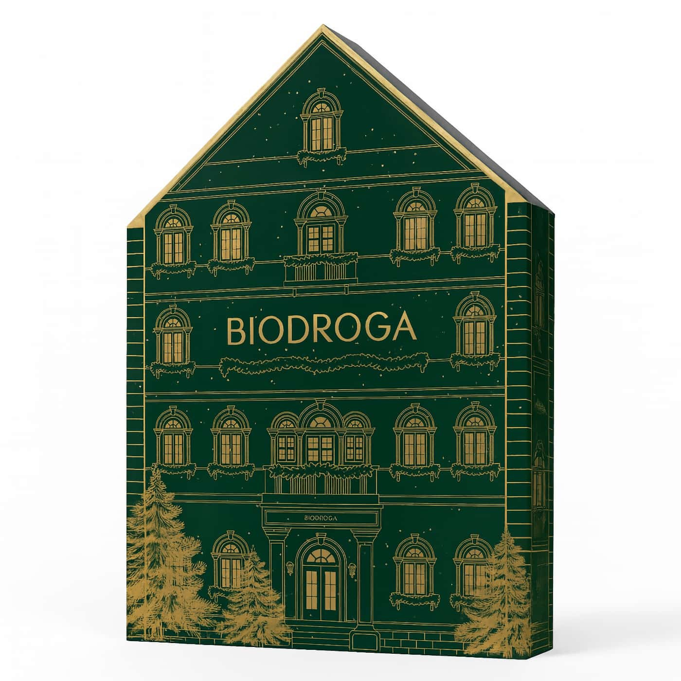 Biodroga Adventskalender – 24-dagars hudvård, ampuller och miniprodukter i vinterinspirerad förpackning