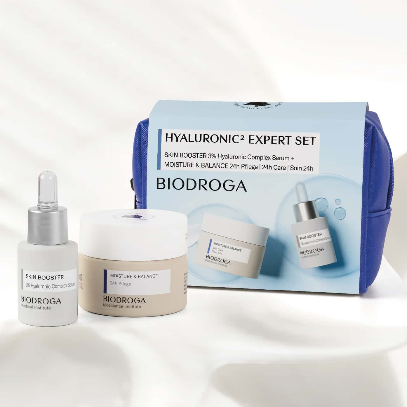 Biodroga Hyaluronic Expert Set - 24hr Cream & Hyaluronic Serum | Intensiv återfuktning