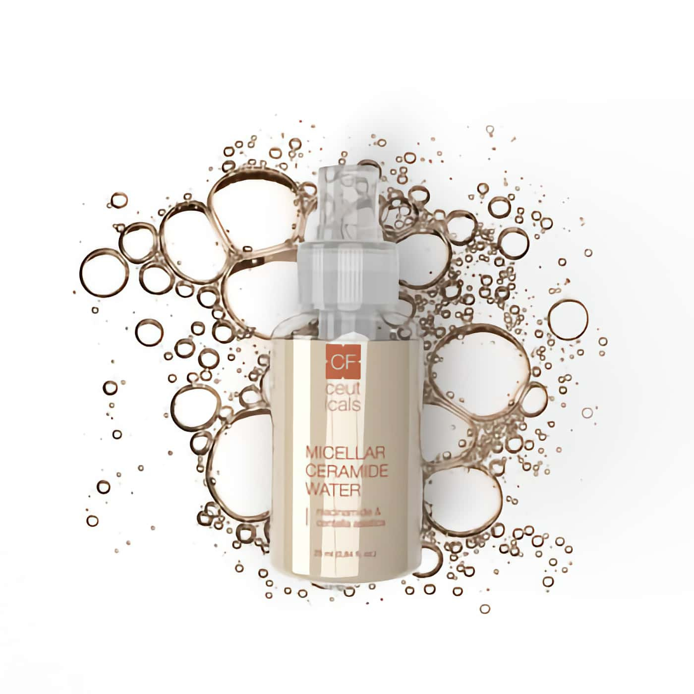 Närande micellärvatten med ceramider – tar bort makeup och orenheter – idealisk för daglig användning 