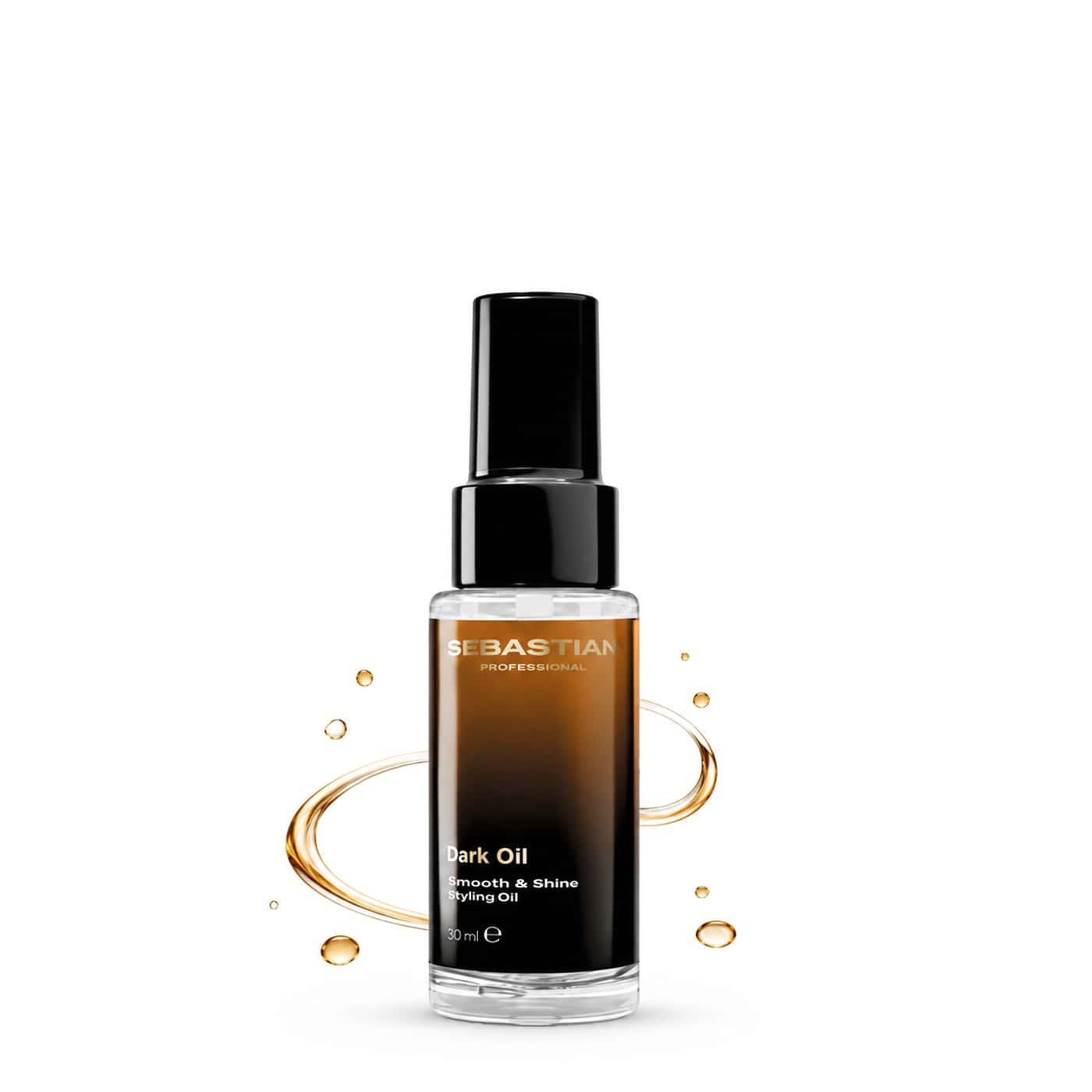Sebastian Professional Dark Oil Smooth & Shine Styling Oil 30 ml – resevänlig hårolja för glans och frisskontroll
