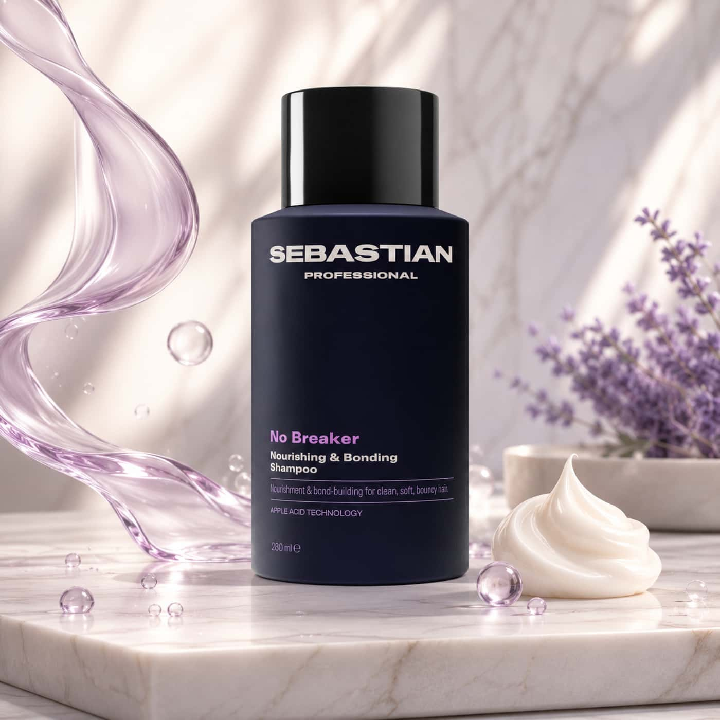 Sebastian Professional No Breaker Nourishing & Bonding Shampoo 280 ml för skört, stressat och skadat hår