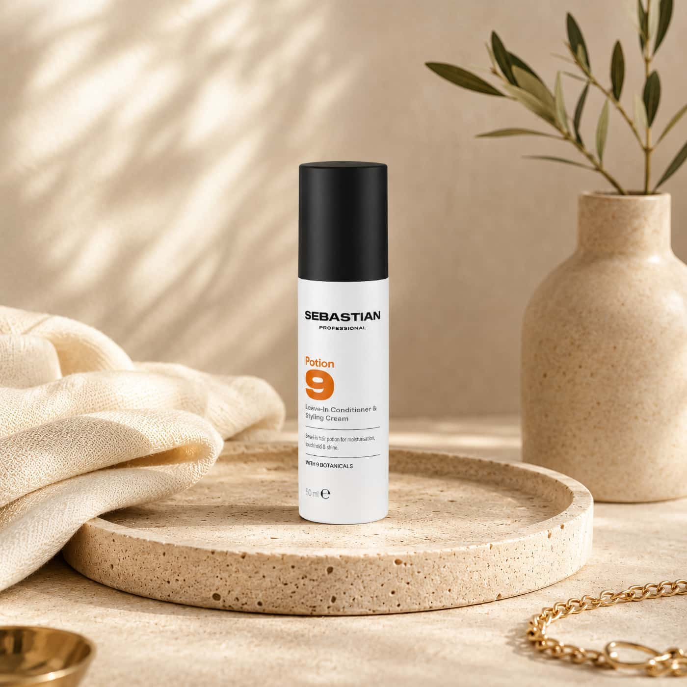 Sebastian Professional Potion 9 Leave-In Conditioner & Styling Cream 50ml, leave-in stylingkräm för alla hårtyper
