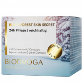 Biodroga 24h Care | Rich – skydd och fukt för torr hud Biodroga Black Forest Skin Secret 24h Care | Rich – intensiv återfuktning och skydd mot kyla och torr luft
