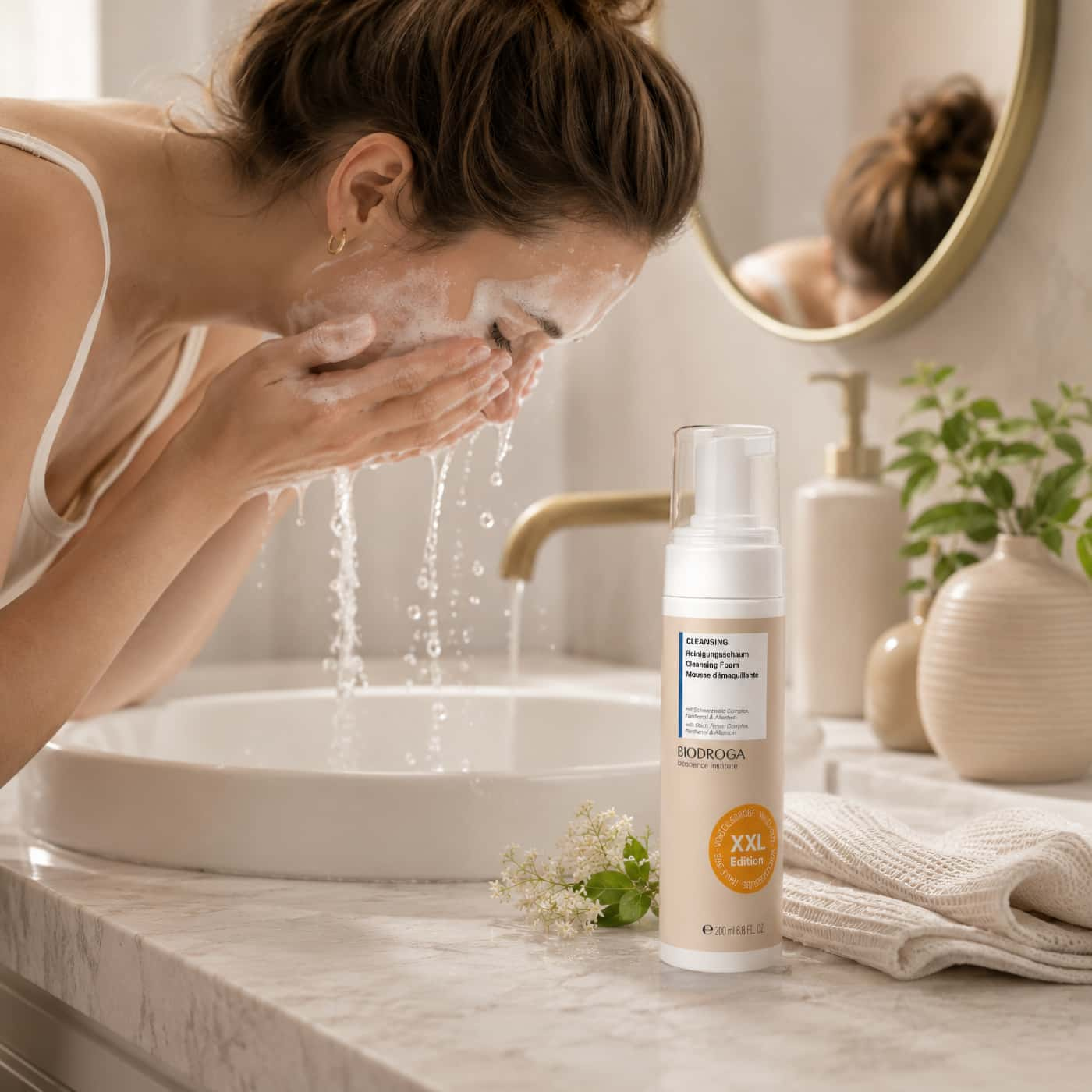 Biodroga Cleansing Foam XXL skummande ansiktsrengöring för mild daglig rengöring