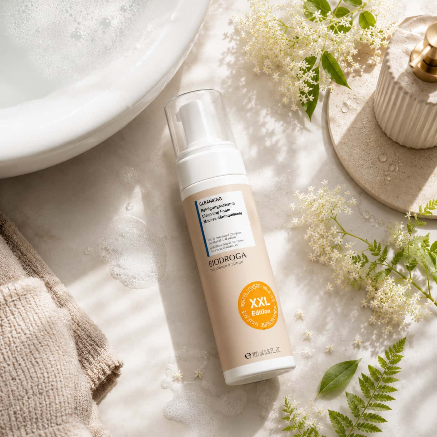 Biodroga Cleansing Foam XXL skummande ansiktsrengöring för mild daglig rengöring