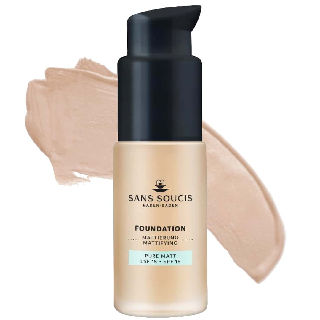 Sans Soucis Foundation Pure Matt SPF 15 Nr:10 Light Beige