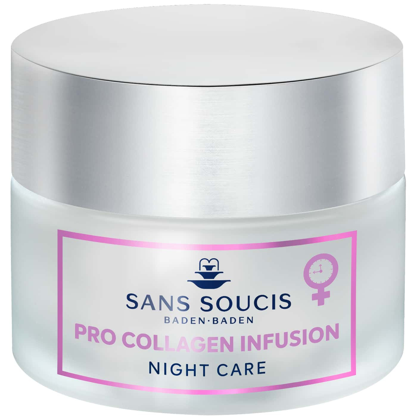 Sans Soucis Pro Collagen Infusion Night Care nattkräm som stärker kollagenet, återfuktar på djupet och förbättrar hudens elasticitet