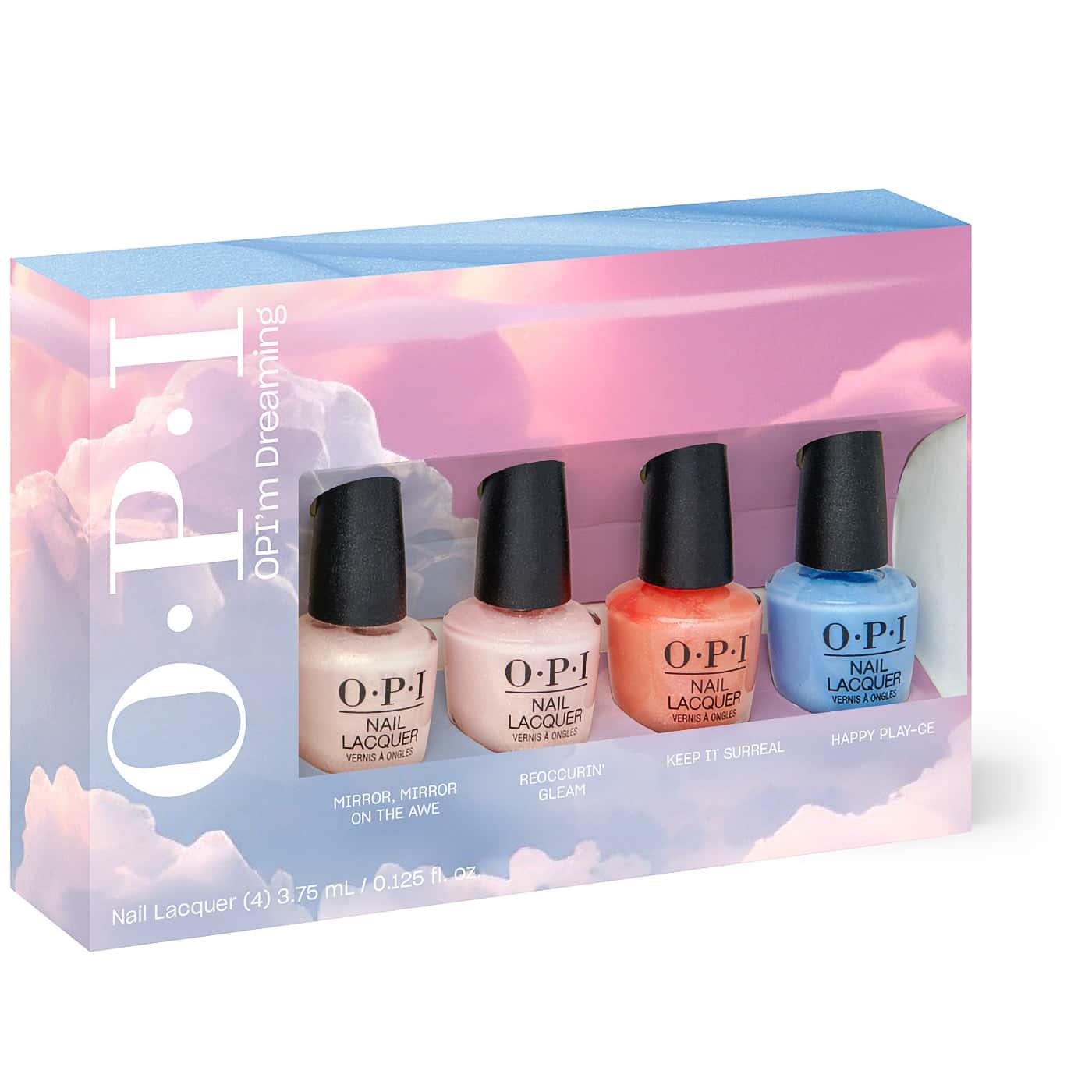 OPI Im Dreaming Mini 4-pack nagellack – Mirror, Mirror on the Awe, Reoccurin’ Gleam, Keep It Surreal, Happy Play-ce