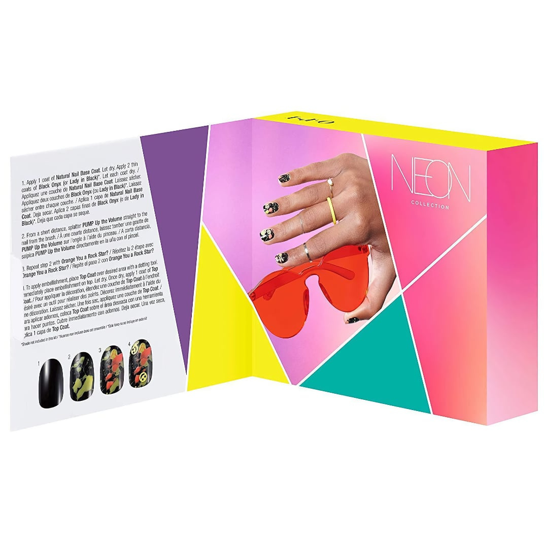 OPI Neon Bright Bokeh Nail Art