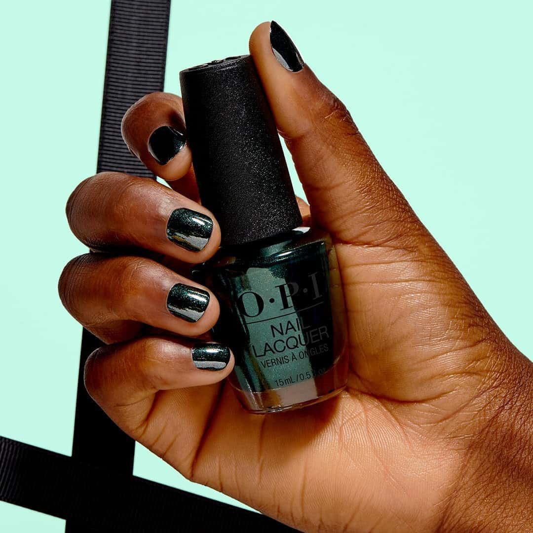 OPI-Terribly Nice-Peppermint Bark and Bite