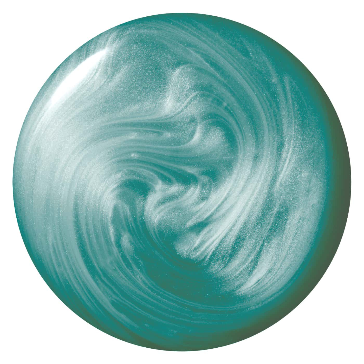 Nagellack i metallisk grön nyans med subtilt skimmer – OPI Infinite Shine Cos-mo Money, för en modern och stilfull look.