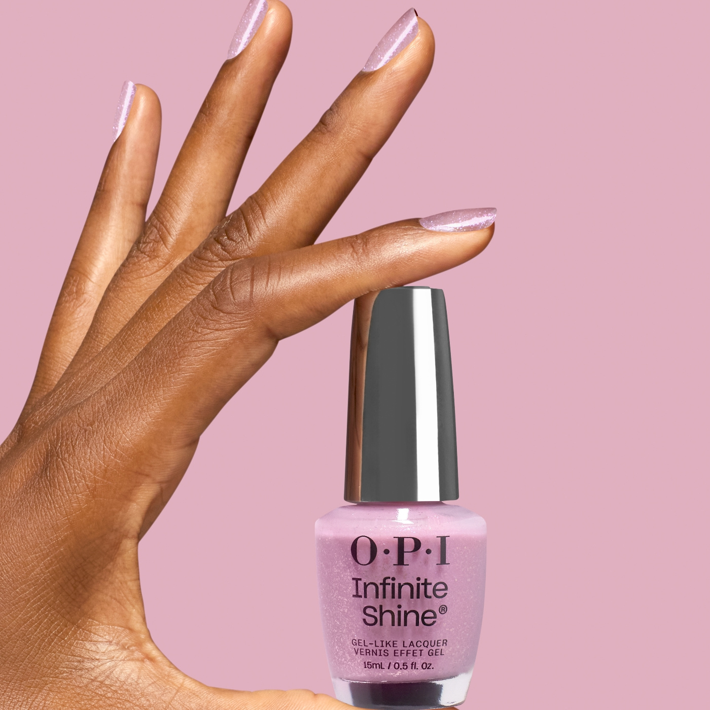 OPI Infinite Shine Time Will Pastel - Rosa-lavendel med skimmer