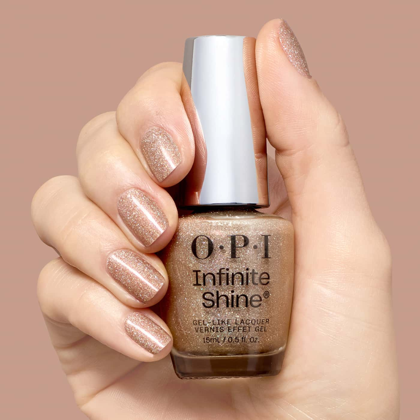 taupebrunt opi infinite shine my private yacht nagellack med shimmerfinish