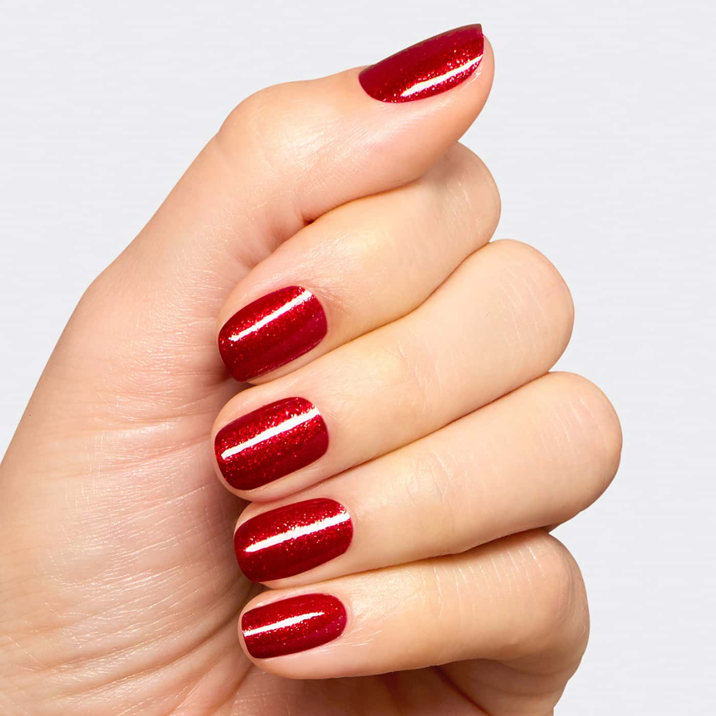 hallonrött opi infinite shine malaga wine not nagellack med shimmerfinish