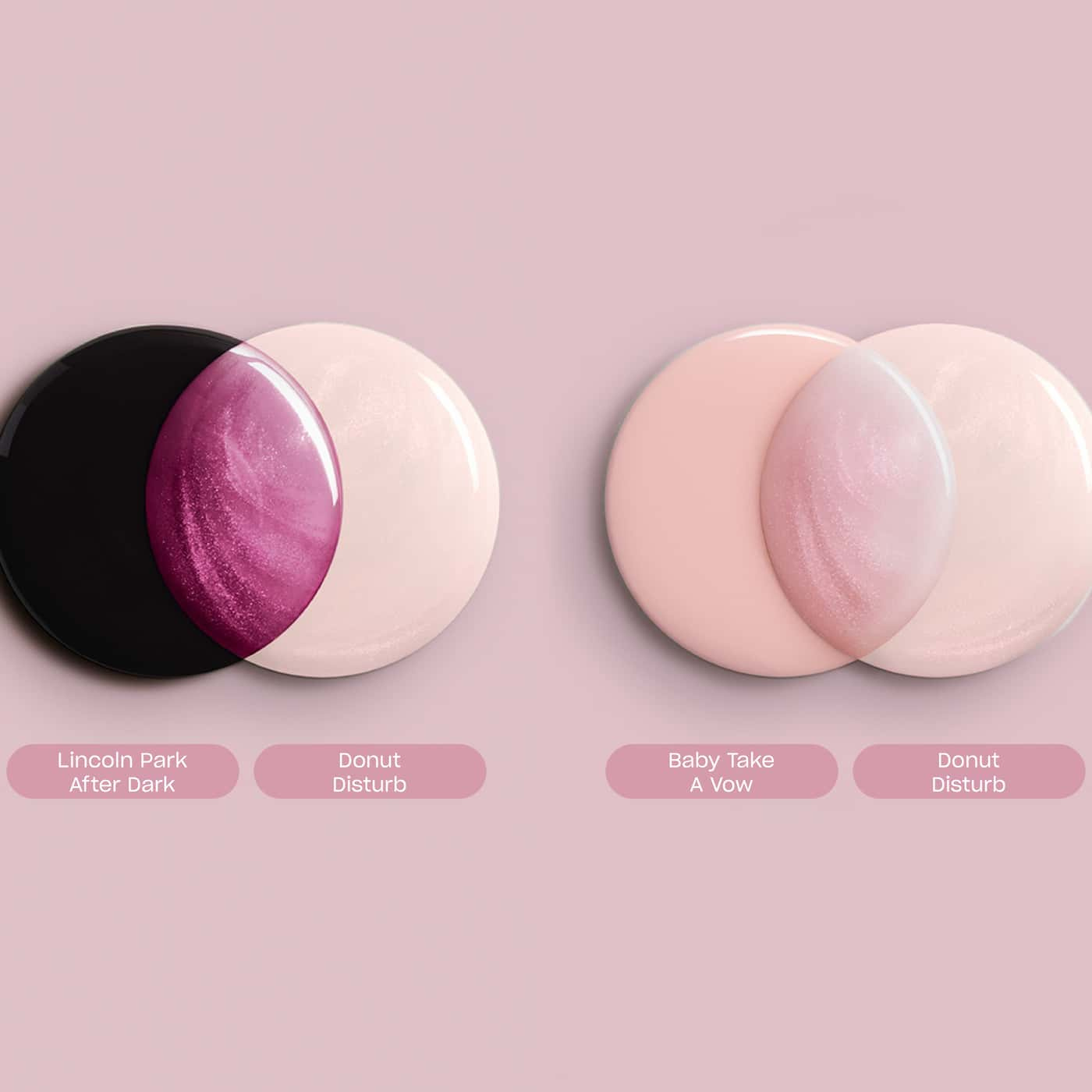 rosa opi infinite shine donut disturb glaze topper med shimmerfinish
