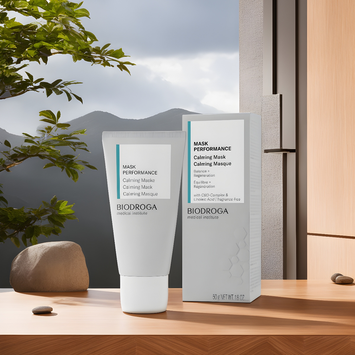 Biodroga-Mask-Performance-Calming-Mask-Lugnande-Hudvård-För-Känslig-Hud