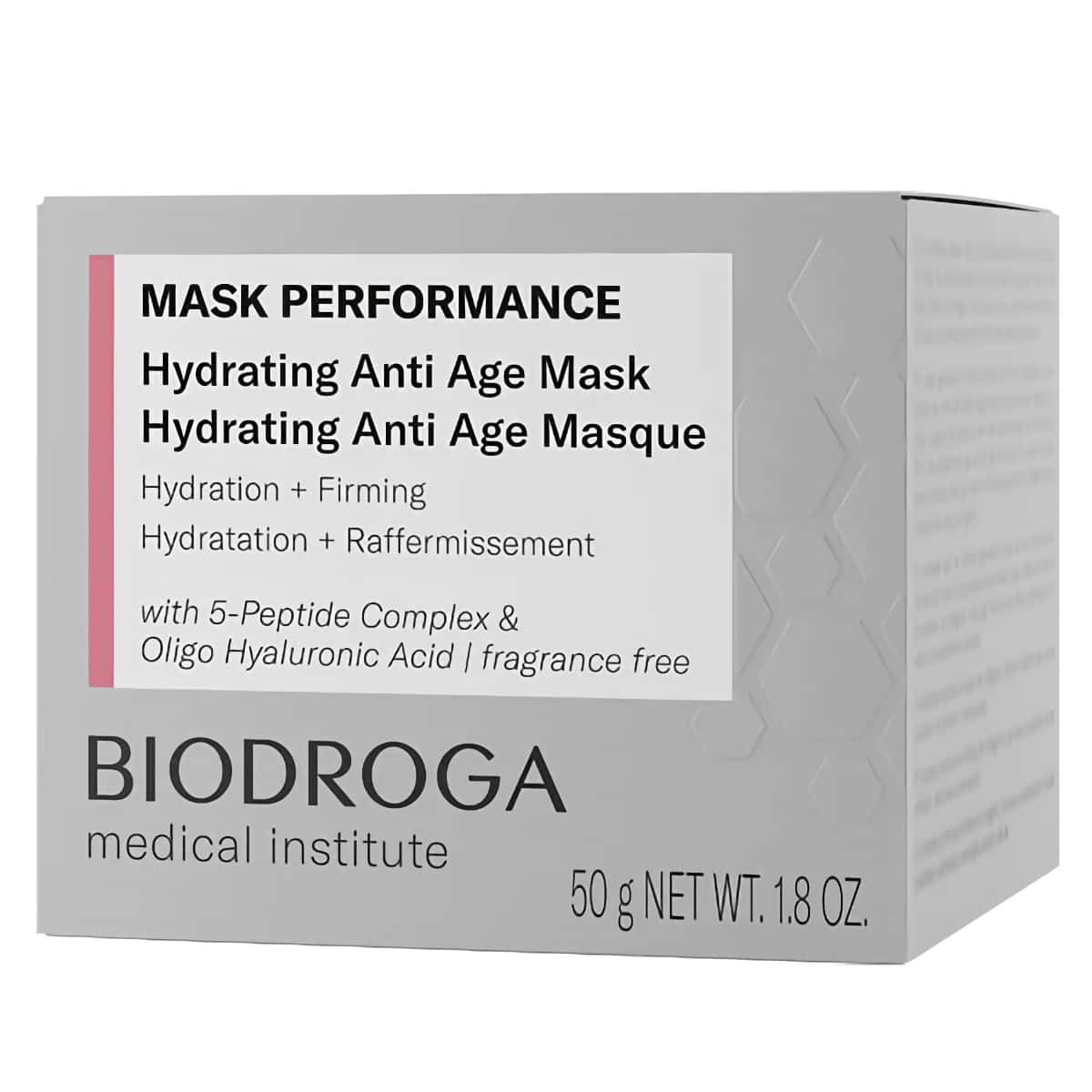 Biodroga Anti-Age Mask - Oligo-Hyaluronsyra & 5-Peptid för Återfuktning