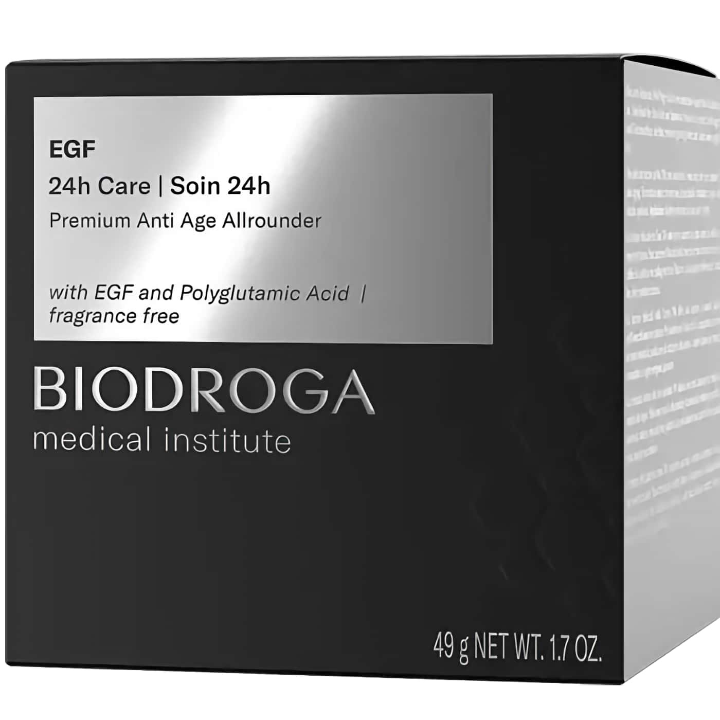 Biodroga EFG 24h Care - Anti-aging-kräm för dag och natt - Förbättrar hudens elasticitet och fuktbalans