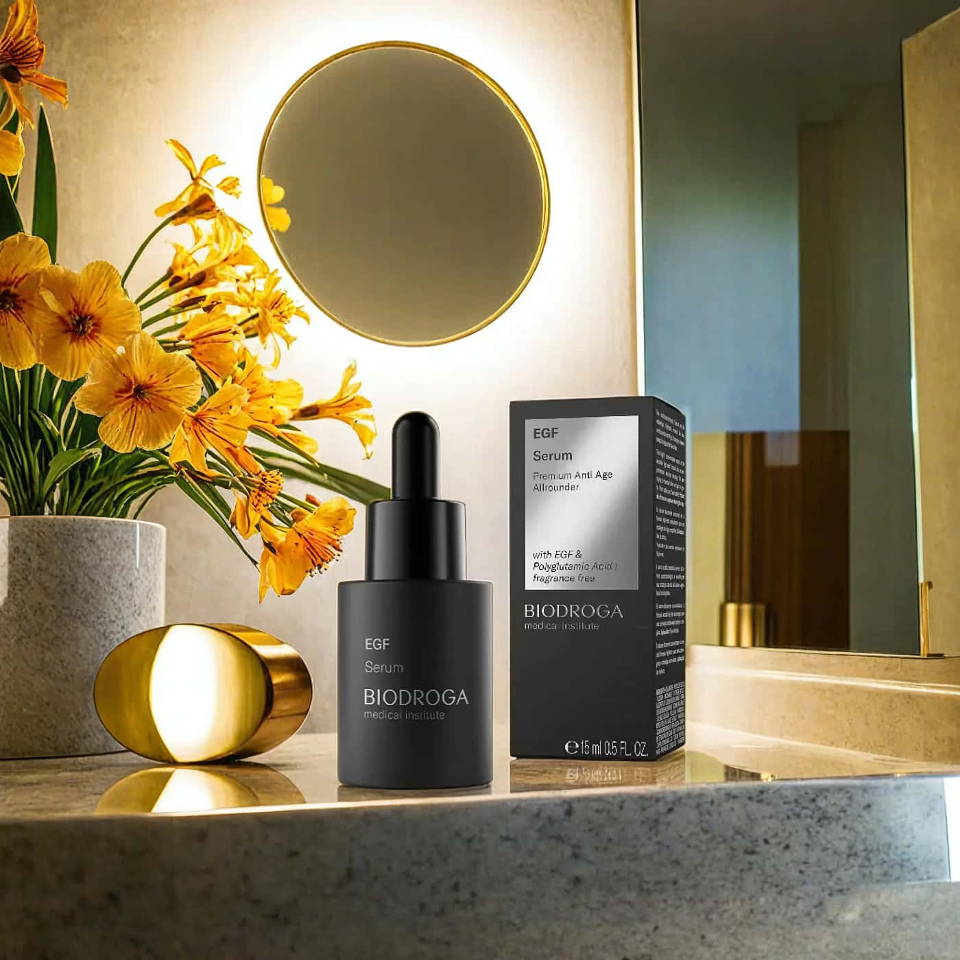 Biodroga EFG Serum för anti-aging | Reducerar rynkor, förbättrar hudens elasticitet och återfuktar djupt