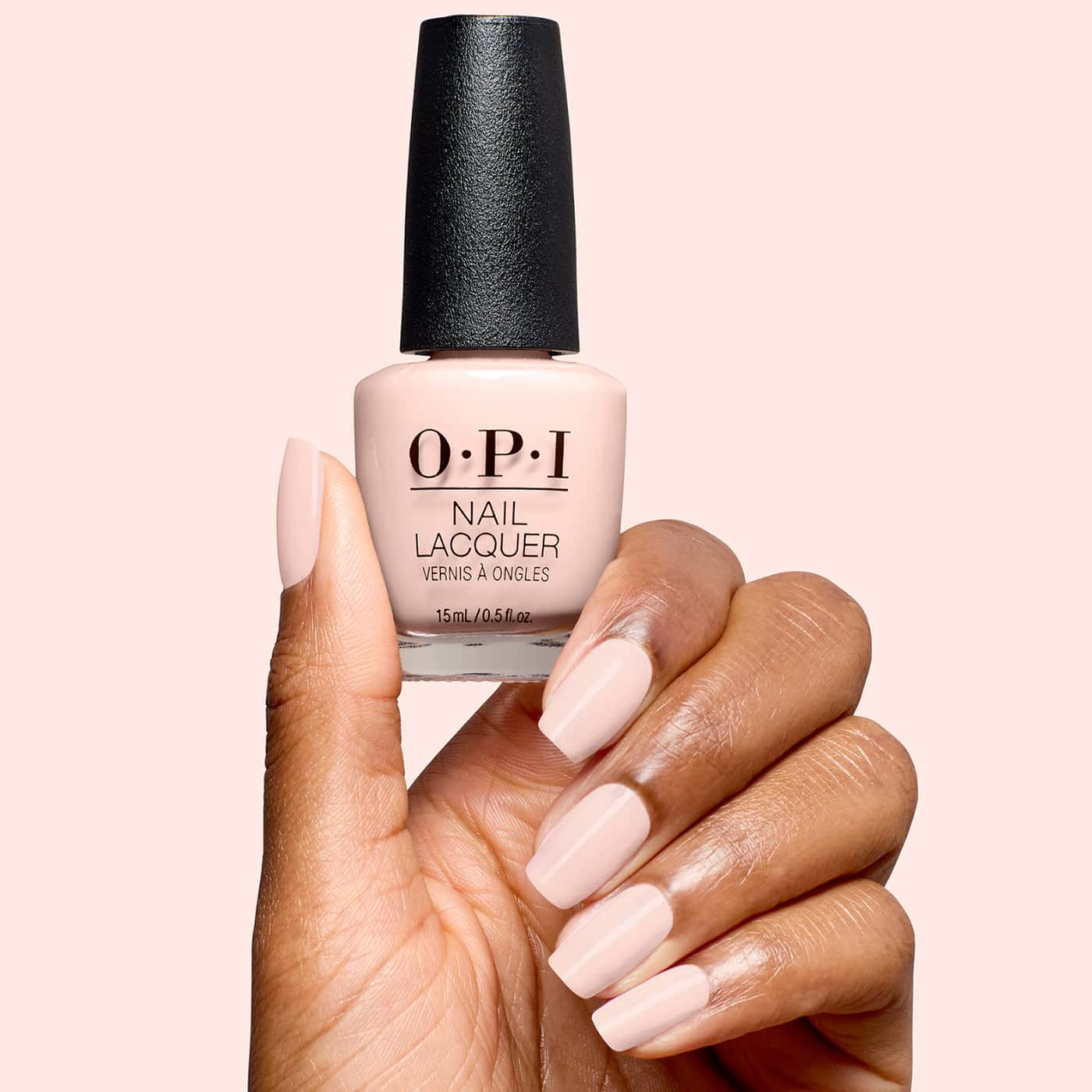 opi most requested mod about you pastel nagellack i mycket ljus mjölkig pastellrosa med krämig, glansfull och jämn finish