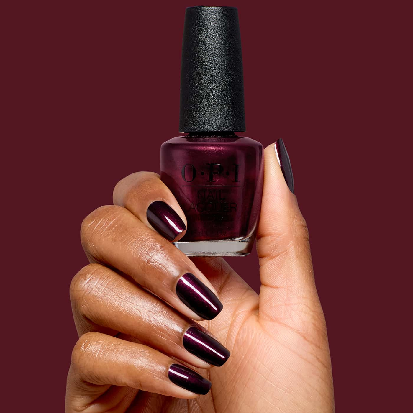 opi most requested every month is oktoberfest nagellack i vinröd plommonnyans med lila skimmer och glansig finish