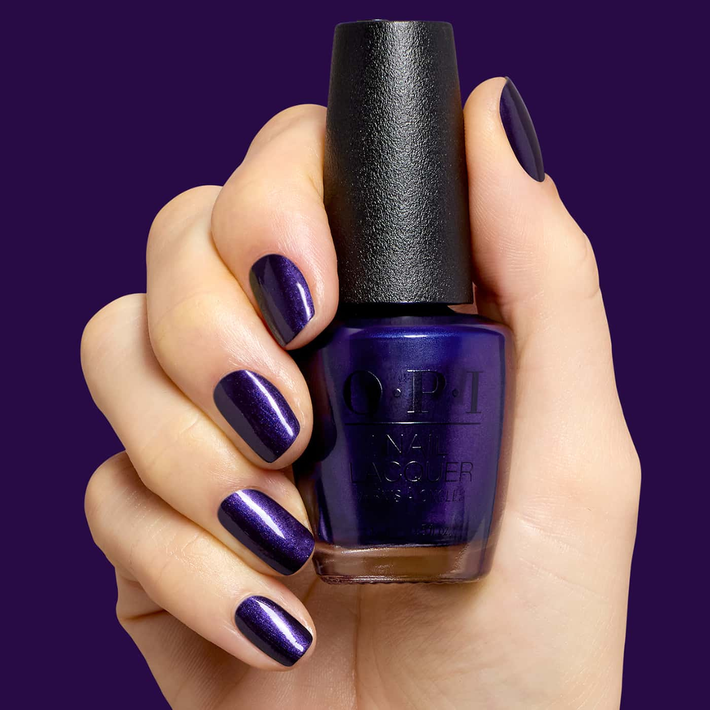 opi most requested don’t over ink it nagellack i djup blålila nyans med indigoton, subtilt skimmer och glansig finish