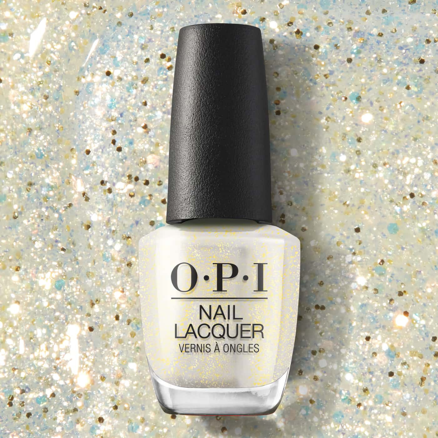 OPI Your Way Gliterally Shimmer-Nagellack | Glittrande Gul & Silver