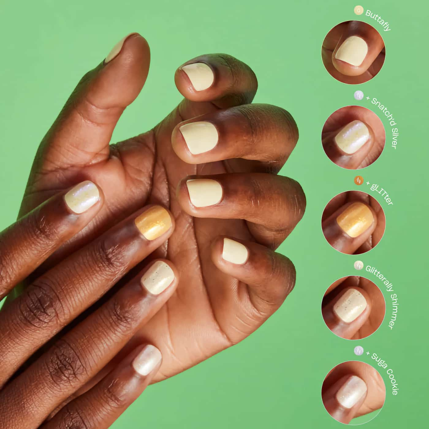 Mjukt-Gult-Skimmer-Nagellack-Hjärtfladder | Förtrollande-Manikyr