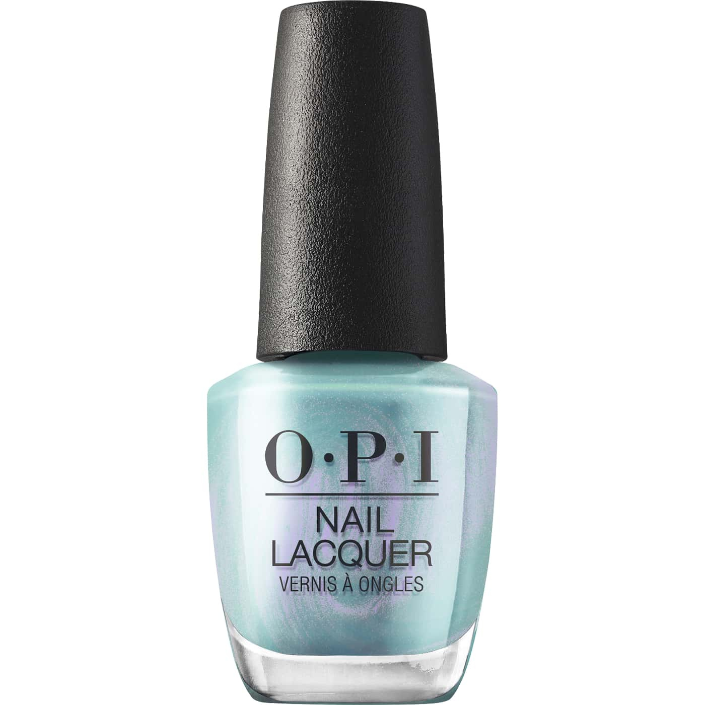 OPI Reality Check Ya Out - Akvamarinblått skimrande nagellack med lila undertoner för en trendig och fräsch manikyr
