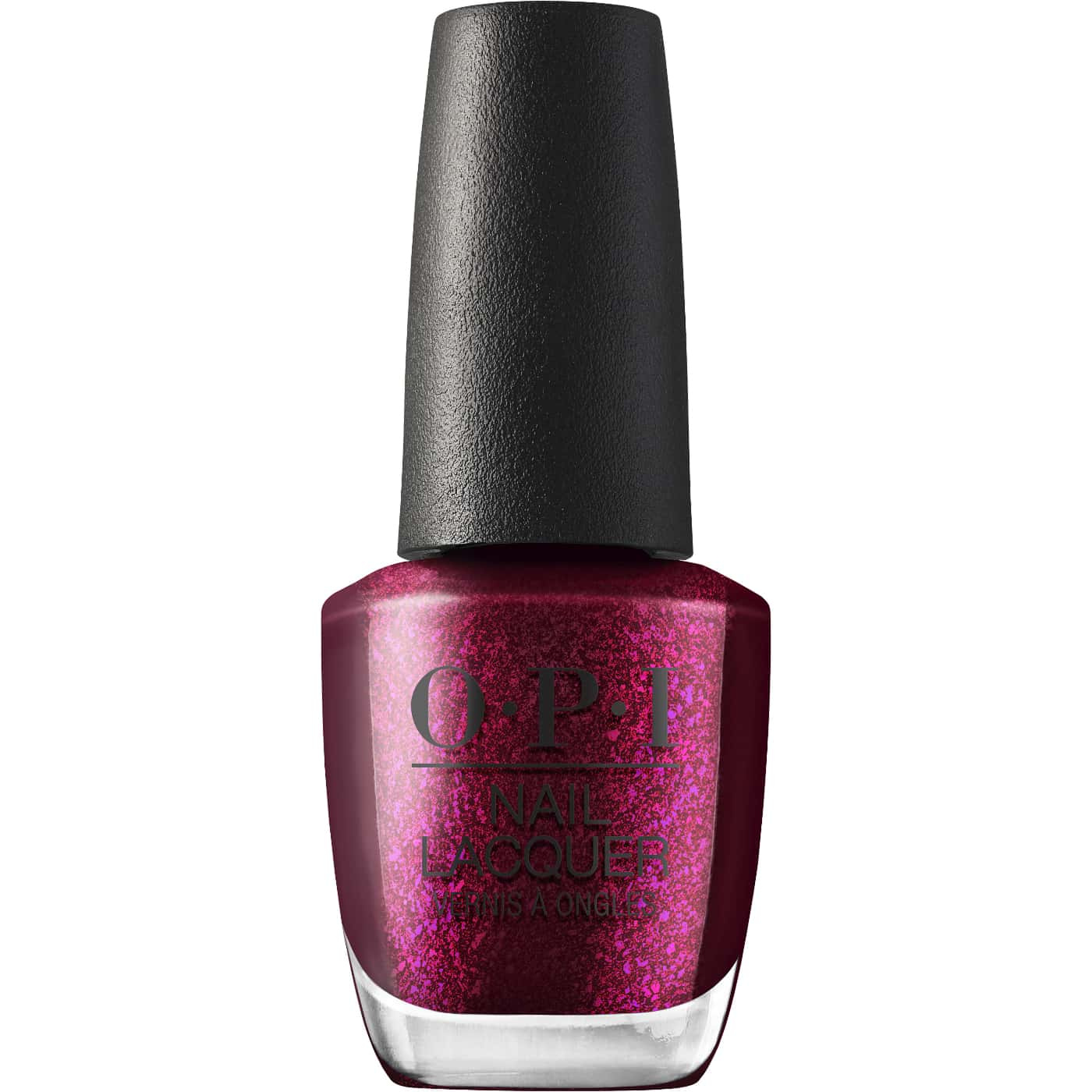 opi opicons lincoln park after brunch nagellack i djup lila nyans med plommonundertoner och rosa skimmer