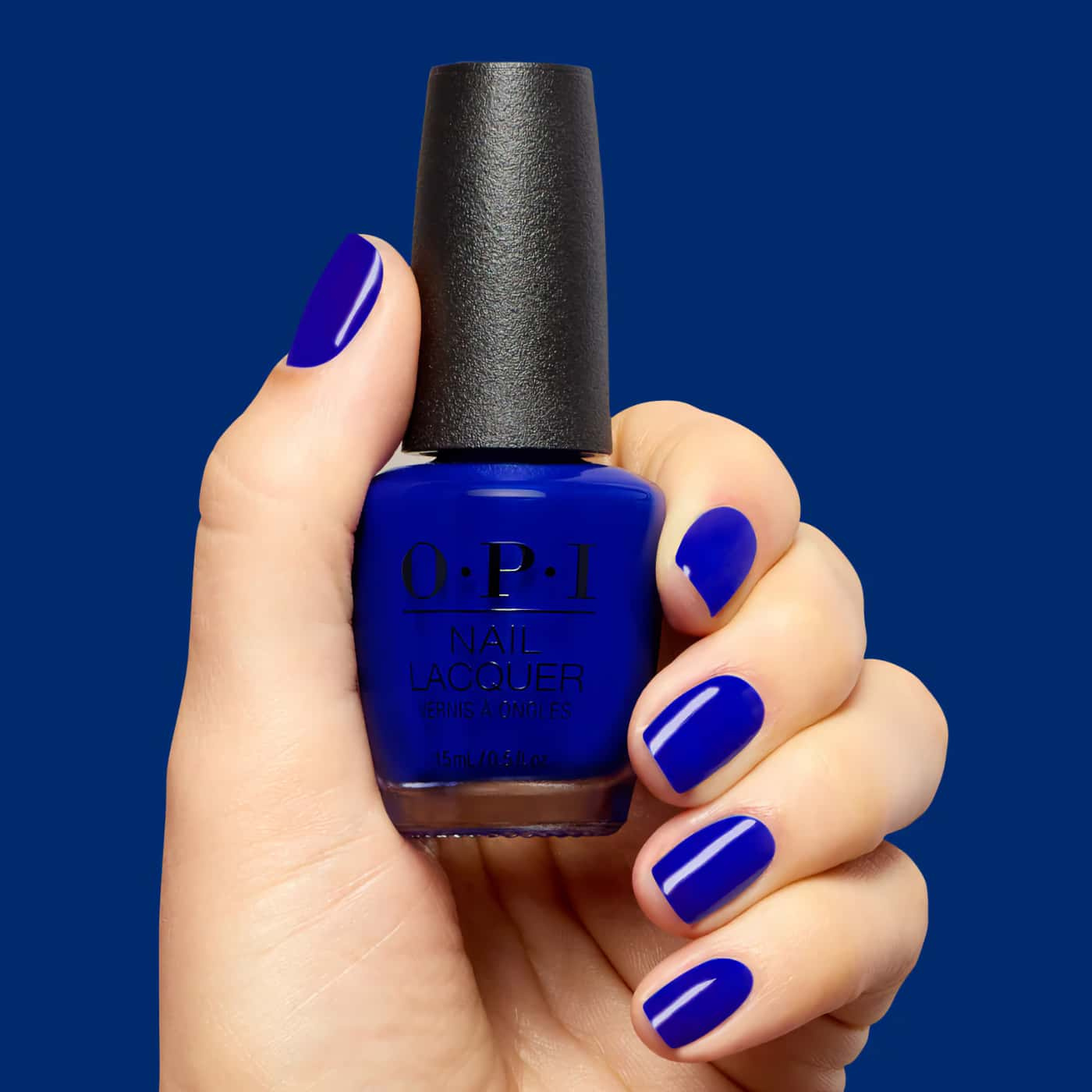 opi trip to the brite side catch a wave of happiness blått nagellack med intensiv koboltblå ton och glansig finish