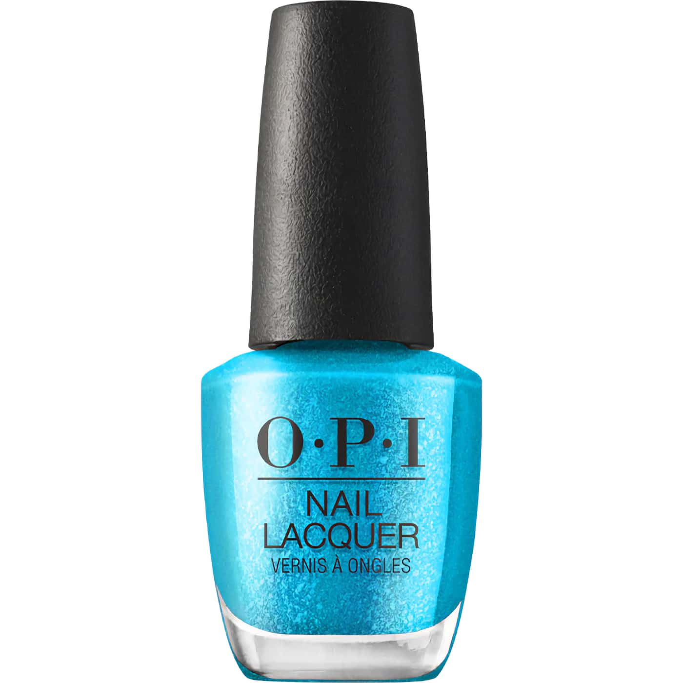 opi trip to the brite side sky blue''''s the limit turkosblått nagellack med skimrande finish och klar lyster
