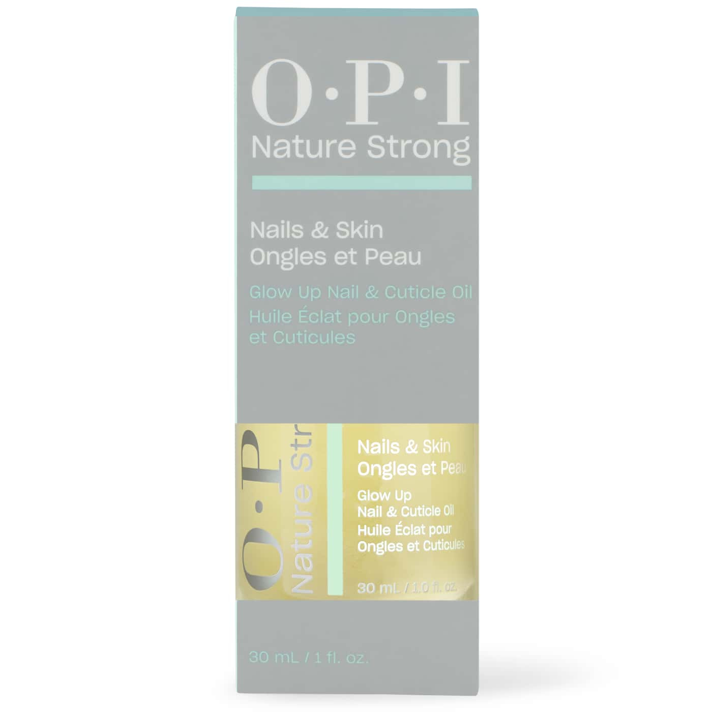 OPI Nature Strong Glow up Nail & Cuticle Oil 30 ml nagelolja med pipett för nagelband och nagelvård